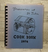 Treasures of St John Lutheran Church Recipes Cook Book 1976 Mosinee Wisconsin - £14.61 GBP