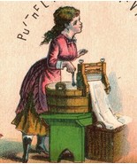 See Thru Victorian Trade Card The Universal Clothes Wringer Tracy &amp; Co - $889.57 MXN