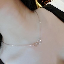 Two Hearts Connected Lover&#39;s Necklace - $3.80+