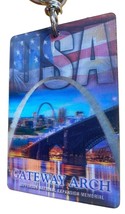 USA Saint Louis Gateway Arch Double Sided 3D Key Chain - £5.49 GBP