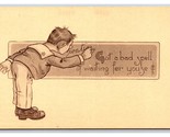 Artist Signed Fred Cavally Comic Bowery Kids Bad Spell UNP Sepia DB Post... - $3.91