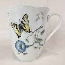 New Lenox Cup 12oz Butterfly Meadow Tiger Swallowtail Mug With Scallop Rim &amp; Tag - £11.86 GBP