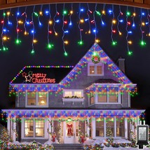 164Ft Led Christmas Lights Outdoor With 352 Drops - 1232 Led, 8 Modes For Weddin - £93.47 GBP