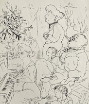 1939 George Grosz Heilige Nacht Art Print Drawing Christmas Treasury Collection - £38.54 GBP