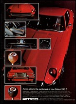 1972 Datsun 240 Z Amco Car Accessories Vintage Print Ad Shifter Knob Wal... - £8.45 GBP