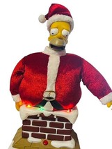 The Simpsons Singing Homer Christmas Figure Animation Moving 2004 Fox Sa... - £57.44 GBP