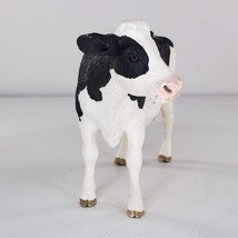 Schleich Holstein Milk Cow #13797 Black White Farm Life Animal Toy - £9.43 GBP