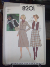 Simplicity 8201 Misses Skirt &amp; Unlined Jacket or Vest Pattern - Size 12 ... - $7.92