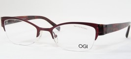 Ogi Evolution 5503 1445 Burgundy /CRIMSON Tiger Eyeglasses Glasses 51-20-140mm - £93.03 GBP