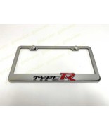 3D TYPE R Emblem Badge Stainless Steel Chrome Metal License Plate Frame - $23.65