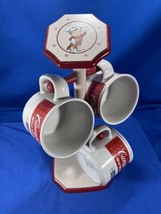 2002 Campbell&#39;s Kids USA Olympics Soup Mug Set With Display Tree - 4  Mu... - $70.13