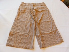 Charlotte Russe Women&#39;s Ladies Bermuda Shorts Pants Size 3 striped Brown... - £16.09 GBP