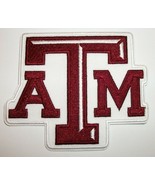 Texas A &amp; M Aggies~Embroidered PATCH~3 1/2&quot; x 3&quot;~Iron or Sew On~NCAA - £3.79 GBP