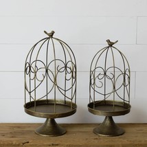 Birdcage with rustic brass finish - 2 - £74.72 GBP