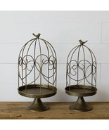 Birdcage with rustic brass finish - 2 - £75.05 GBP