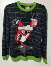 Party Sweater Club Claus Break Dance Black Size M 34/36 (LOC TUB-120) - £24.13 GBP