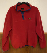 Eddie Bauer Vintage Ted Polartec Fleece 1/4 Snap Jacket Mens Sz L Large - £15.65 GBP