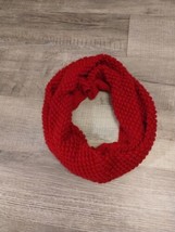 Red Infinity Knit Scarf - £3.16 GBP