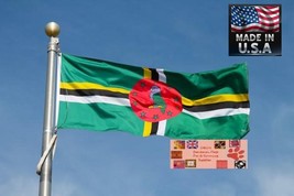 DOMINICA 3x5 Foot Heavy Duty Super-Poly Indoor/Outdoor FLAG Banner*USA MADE - £10.95 GBP