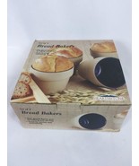 Bread Bakers Set Of 4 Clay Glazed Flower Pots For Baking And Serving  - £22.14 GBP