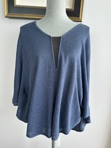 Brunello Cucinelli Linen Silk Sweater Top Sequin Embellish Monili Sz M - £234.15 GBP