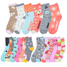 6 Pairs Girls Socks Toddler Shoe Size 2T 3T Kids Baby Nwt Fashion Assorted Color - £16.03 GBP