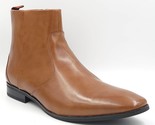 Alfani Men Ankle Dress Boots Ashton Size US 12M Tan Brown Faux Leather - $32.67