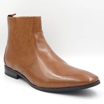 Alfani Men Ankle Dress Boots Ashton Size US 12M Tan Brown Faux Leather - £26.03 GBP