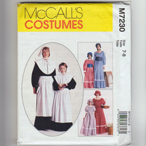 Pattern Costume Halloween McCalls 7230 Child Size 7-8 Pioneer Dresses - £6.39 GBP