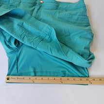 Christopher & Banks RN#63823 Women's Green Cotton Blend Denim Skort Size 14 image 7