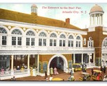 Entrance to Steel Pier Atlantic CIty NJ New Jersey DB Postcard W11 - $3.91