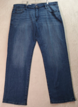 Chaps Jeans Mens Size 40 Blue Denim Cotton Pockets Flat Front Slim Fit Straight - £17.63 GBP