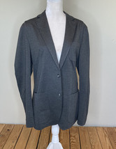 alfani NWT women’s Stretchy Button front suit jacket size S Grey i12 - £20.86 GBP