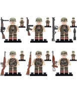 6Pcs WW2 US Army The 101st Airborne Soldiers Minifigures Minifigs Toy Gift - $18.99