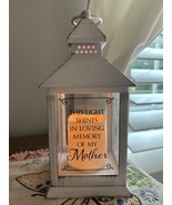 LANTERN-IN LOVING MEMORY OF MY MOTHER W/LED CANDLE  (11&quot; X 4&quot; X 4&quot;) - €12,93 EUR