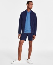 Alfani Men&#39;s Pique Knit Bomber Jacket Neo Navy-Medium - $21.99