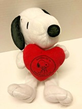 Snoopy Peanuts Holding a Red Heart HAPPINESS IS HAVING SOMEONE TO LOVE 1... - $19.80