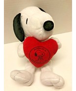 Snoopy Peanuts Holding a Red Heart HAPPINESS IS HAVING SOMEONE TO LOVE 1... - $27.16 CAD