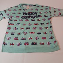 Secret Treasures ST41100SF "Happy Camper" Women's Multicolor Pajama Shirt Sz M image 8