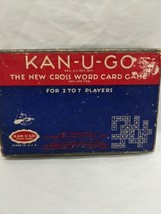 Vintage 1937 Kan-U-Go The New Cross Word Card Game Complete Red Backs - £55.66 GBP
