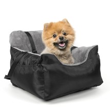 Dog Car Seat Pet Booster Car Seat for Small Dogs with Double Sided Cushion Adjus - £42.66 GBP