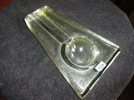 Comoy's Clear Heavy Glass Cigar Ashtray Italy image 4