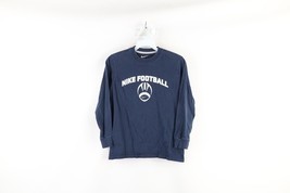Nike Boys Small Faded Spell Out Football Center Swoosh Long Sleeve T-Shi... - $19.75