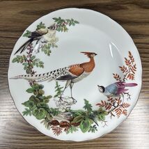 Mottahedah Chealsea Birds Orange White Salad Dessert Plate 8.25" Vista A... - $59.39