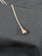 Tiffany &amp; Co Sterling Silver 925 Elsa Peretti Tear Drop Pendant Necklace... - $88.81
