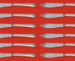 Chippendale by Towle Sterling Silver Fish Knife Custom Set 12 pieces 8 1/4&quot; - £653.62 GBP