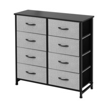 Storage Dresser Furniture Unit-Tall Standing Organizer For Bedroom, Office, Livi - £105.50 GBP