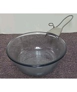 VTG PYREX Flameware 6 1/2” Blue Glass Pan with Removable Handle 832B Mad... - $24.03 CAD
