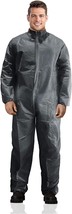 Disposable Coveralls for Men and Women XX-Large, Pack of 50 Gray Hazmat ... - £101.76 GBP