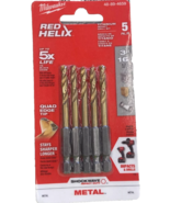Milwaukee 48-89-4659 SHOCKWAVE 3/16 in. Titanium Twist Drill Bit 5-Pack - $21.46 CAD